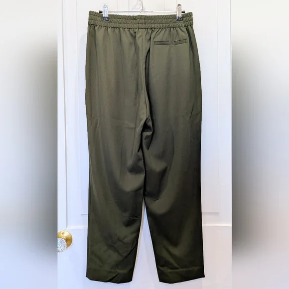 Everlane Italian GoWeave Easy Pant Green | Size 4 - Picture 3 of 7
